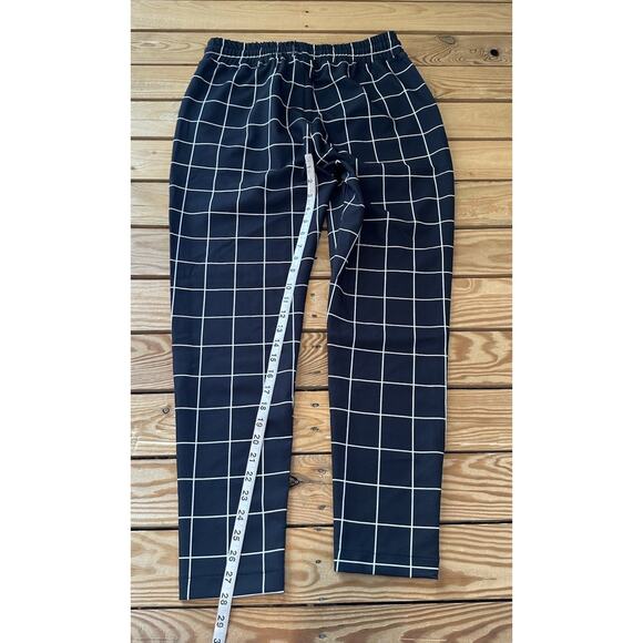 NWT Siksilk Check Jogger Pants Size Large Men’s Black - Picture 8 of 9